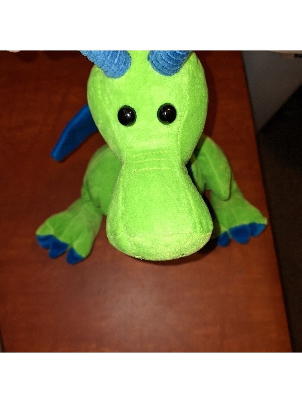 Dragon Plush Toy Green Blue 17 Inches